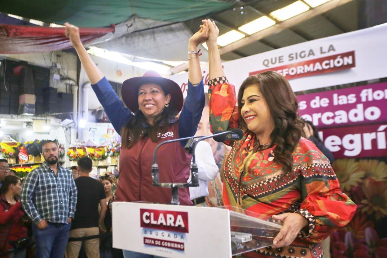 Clara Brugada apunta a paneles solares y más seguridad en mercados de CDMX