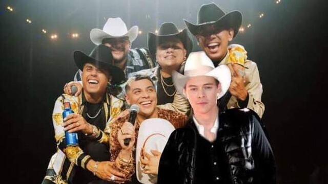 Meme de Harry Styles y Grupo Firme en el Coachella