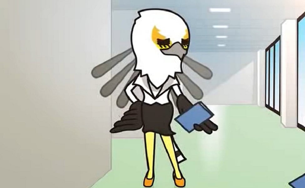 Sra. Washimi, personaje de Aggretsuko