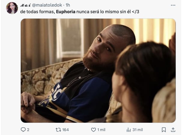 Memes le lloran a Euphoria porque está confirmada la cancelación de la tercera temporada