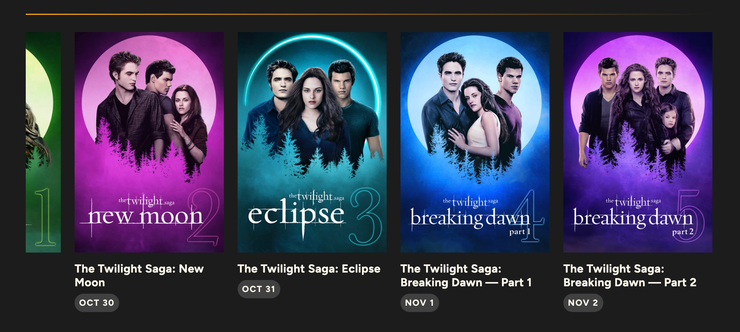 Fechas del reestreno de Crepúsculo en cines