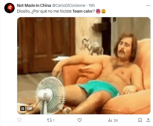 Memes por las altas temperaturas