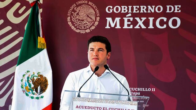 Samuel García, gobernador de Nuevo León; encabezó la puesta en operación del Acueducto El Cuchillo II