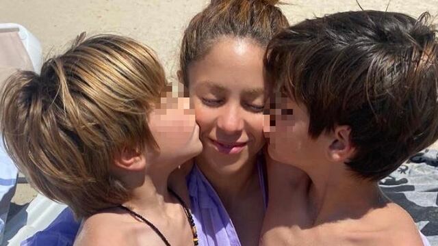 Shakira y sus hijos, Milan y Sasha