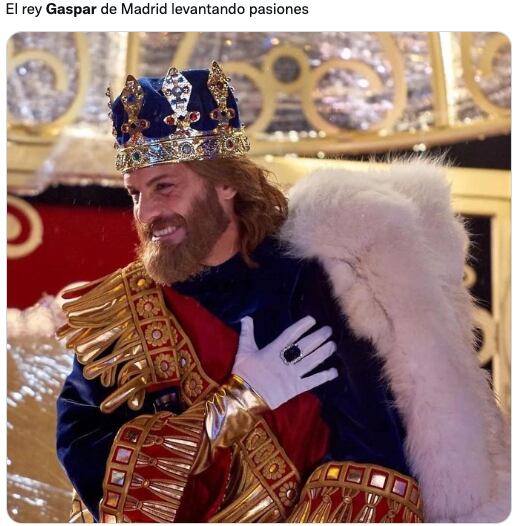 El Rey Mago Gaspar rompe corazones tras su participación en la Cabalgata de Reyes Magos 2023