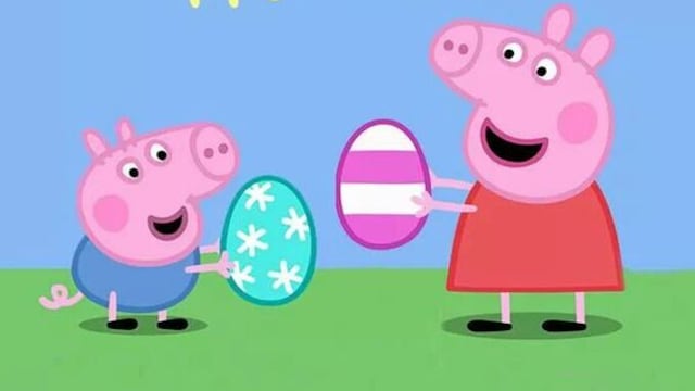 Dibujo de George Pig: Pascua