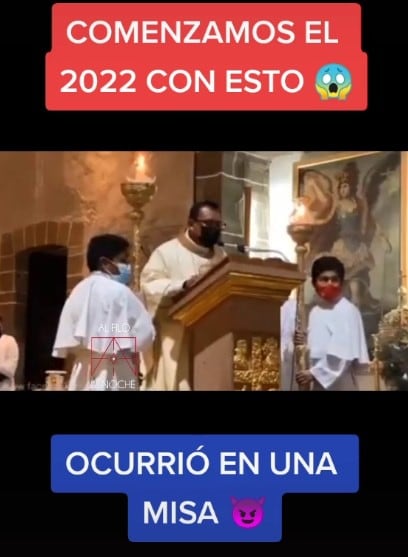 Grito en misa