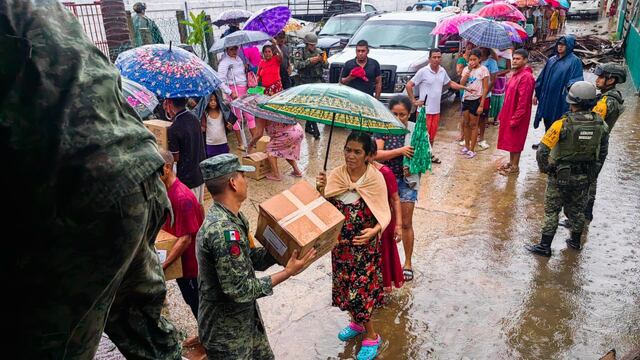 Atención a desastre en Acapulco