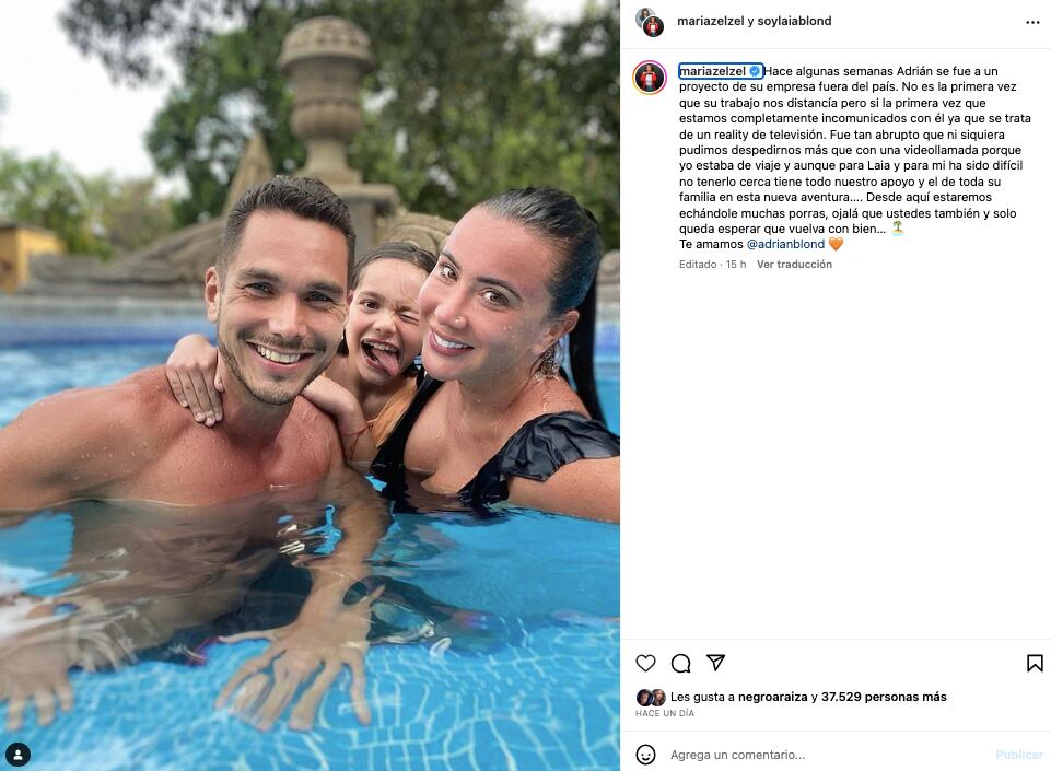 Mariazel y Adrián Rubio se separan por La Isla 2023