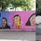Ataques con ácido: borran mural con rostros de mujeres víctimas