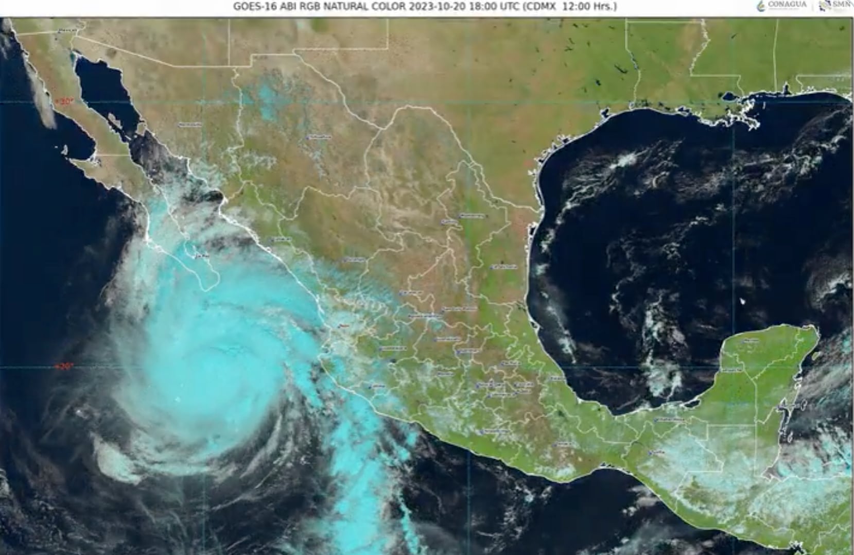 Huracán Norma categoría 3