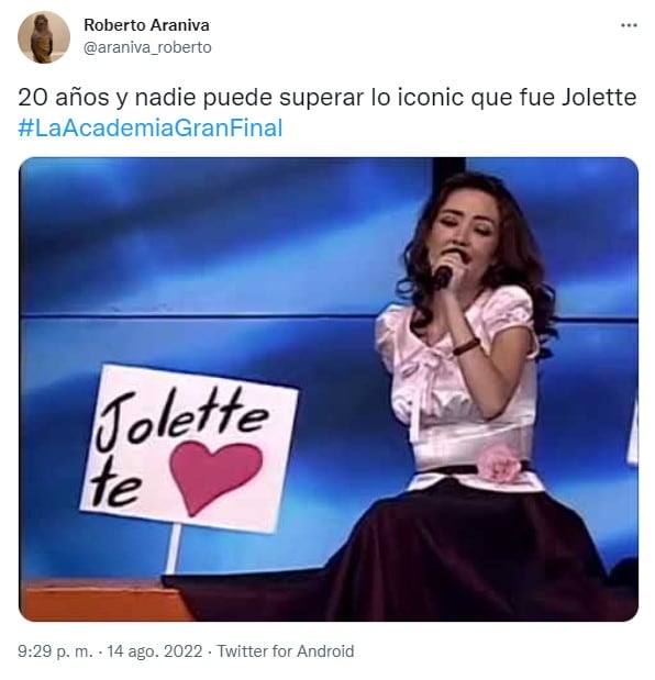 Jolette de La Academia es icónica según sus fans