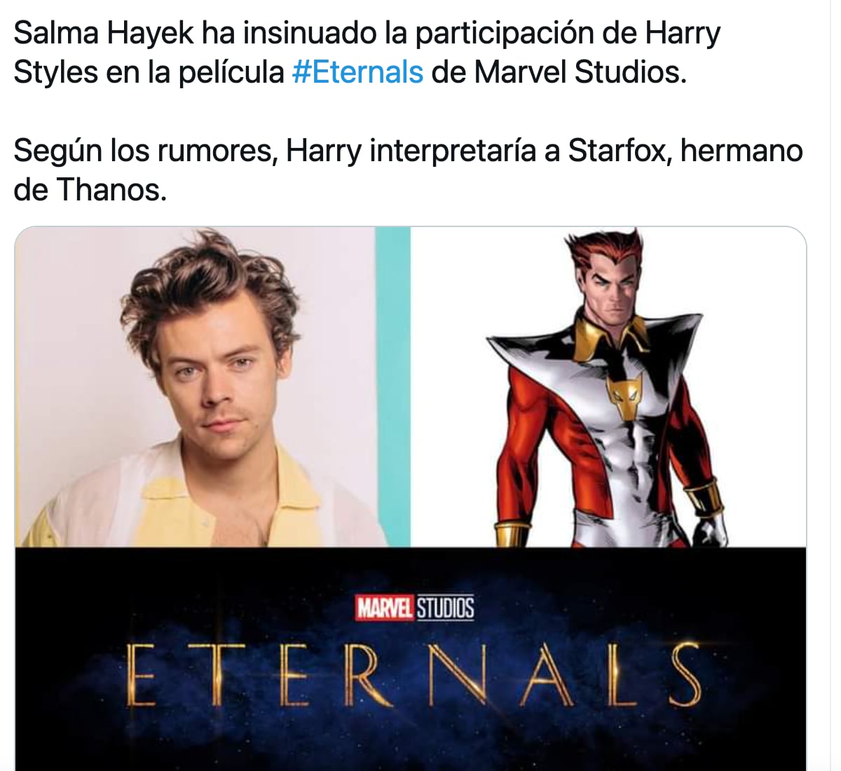 Harry Styles como Starfox