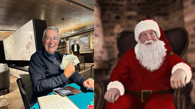 Ricardo Salinas Pliego ya anda modo festivo con Santa Claus