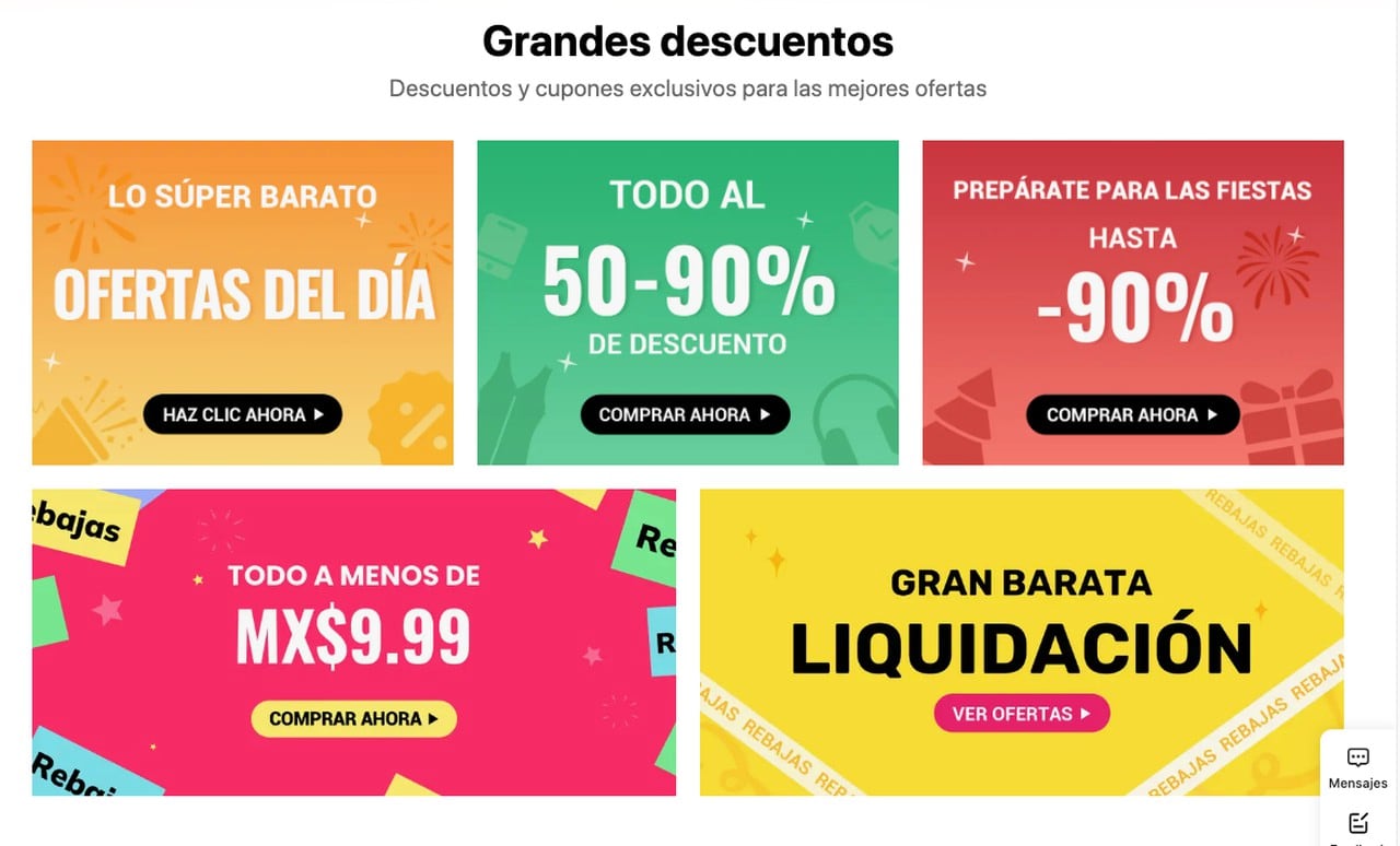 Cupones de Temu para México que puedes usar en septiembre 2023