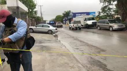 Zona del ataque en Reynosa.