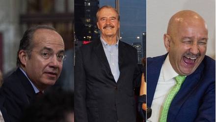 Felipe Calderón, Vicente Fox y Carlos Salinas de Gortari
